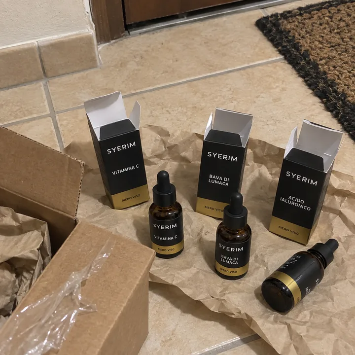 Foto illustrativa AI: kit appena aperto sul pavimento di casa
